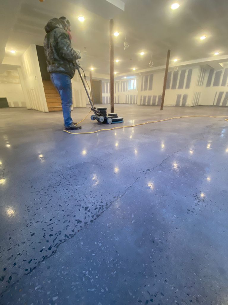 concrete floor polishing