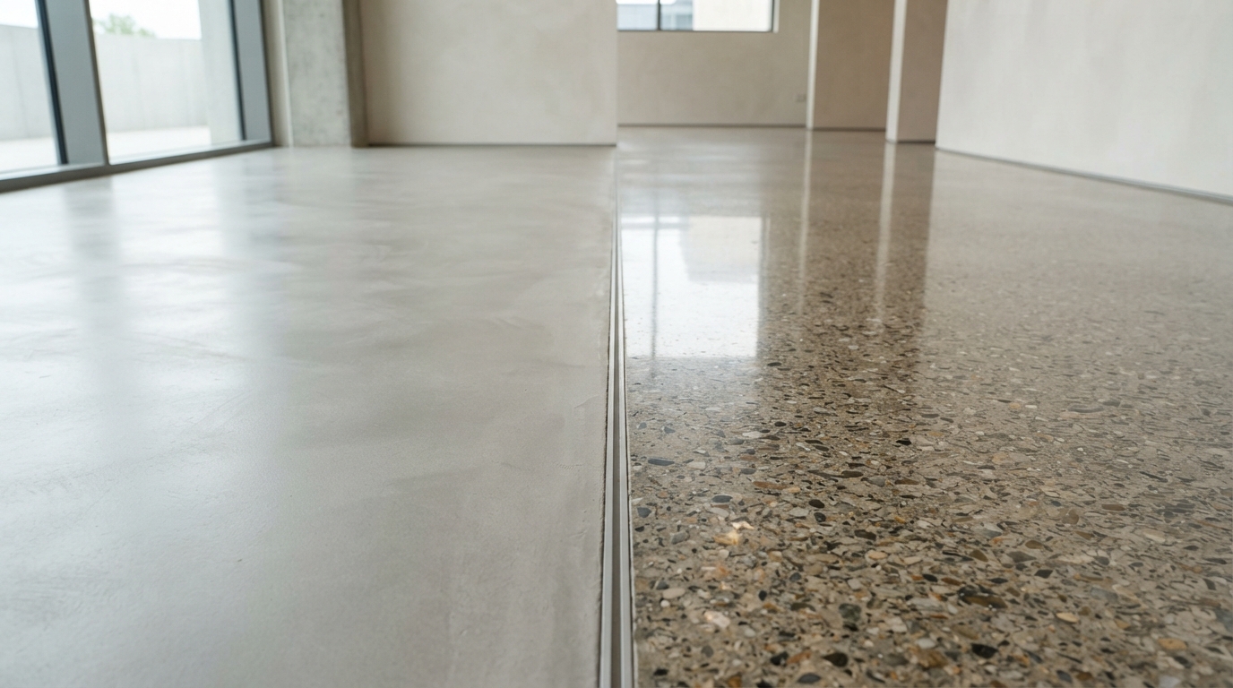 Micro-Topping vs Polished Concrete